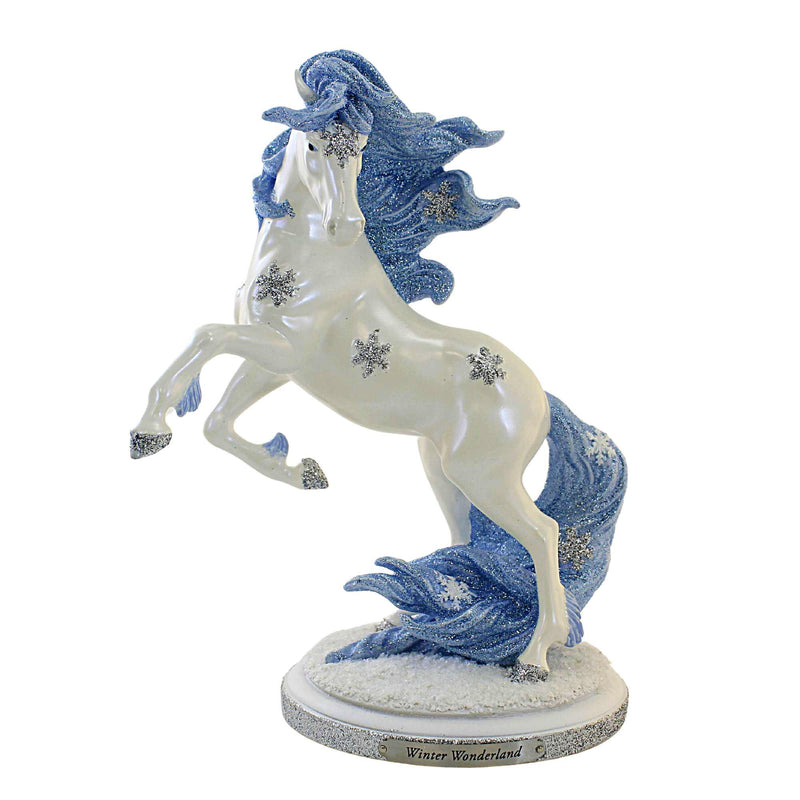 Trail Of Painted Ponies Winter Wonderland - One Figurine 10.25 Inch, Polyresin - Christmas Stallion White Steed 6012851 (Ene6012851)