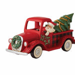Jim Shore All Roads Lead Home For The Holidays - One Figurine 5.75 Inch, Polyresin - Highland Glen Red Truck 6012862 (Ene6012862)