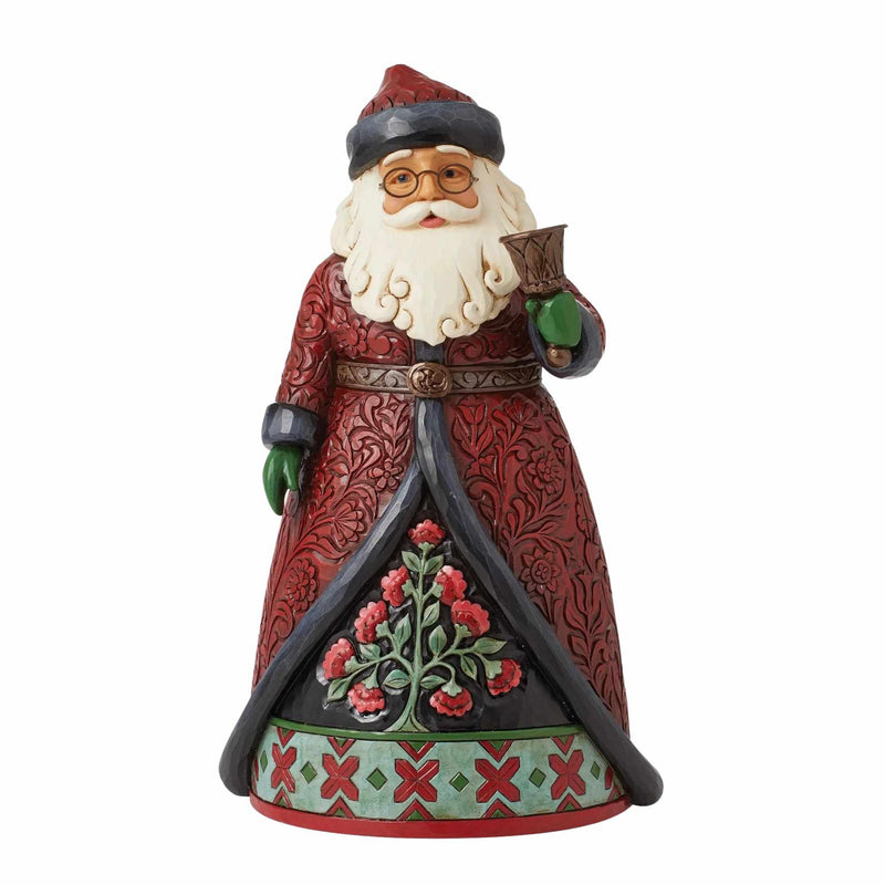 Jim Shore Christmas Bells Are Ringing - One Figurine 8.0 Inch, Resin - Holiday Manor Santa Bell 6012885 (Ene6012885)