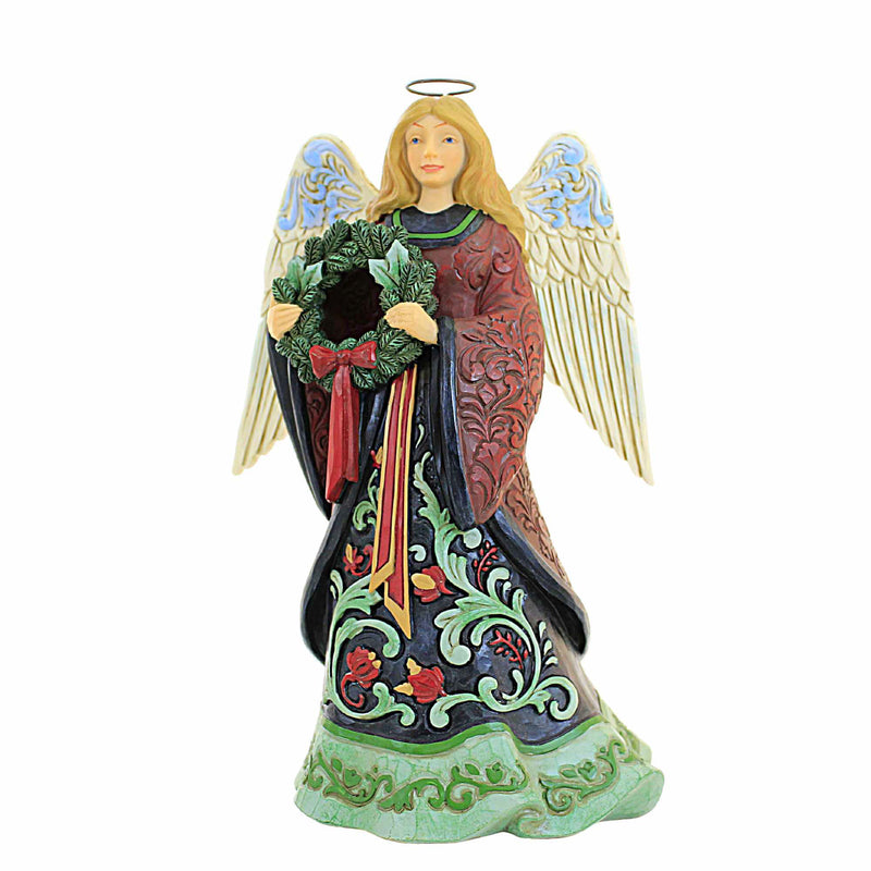 Jim Shore Season Of Splendor - One Figurine 9.5 Inch, Resin - Holiday Manor Angel 6012886 (Ene6012886)