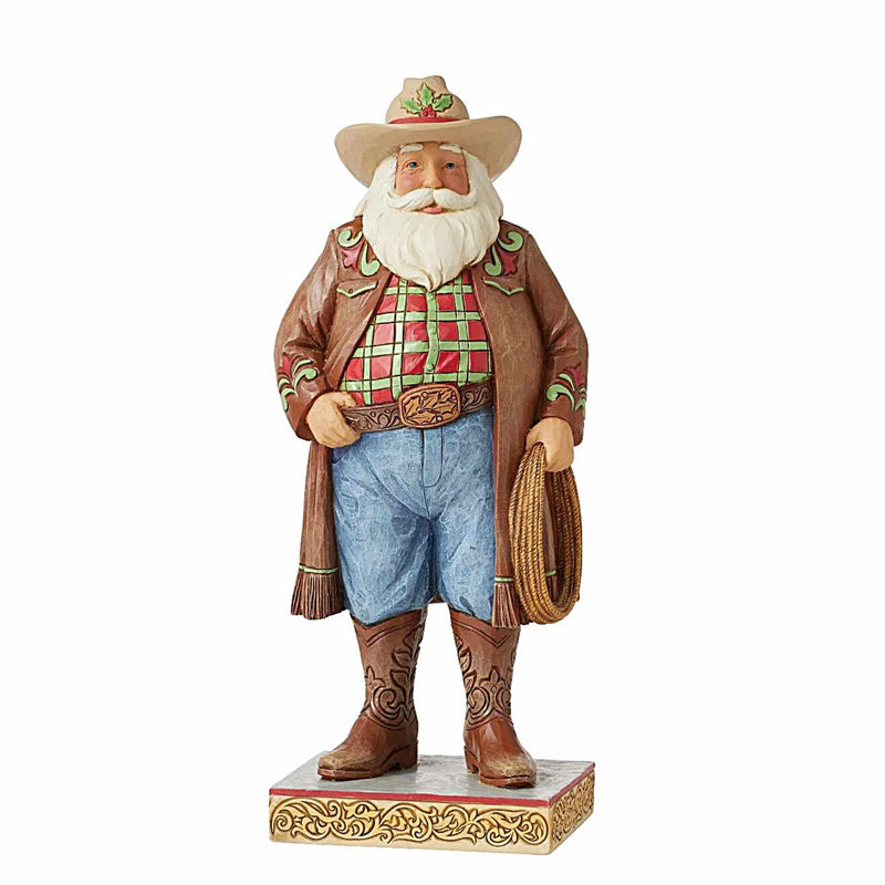 Jim Shore It's Christmas Y'all - One Figurine 10.0 Inch, Resin - Western Santa Heartwood Creek 6012903 (Ene6012903)