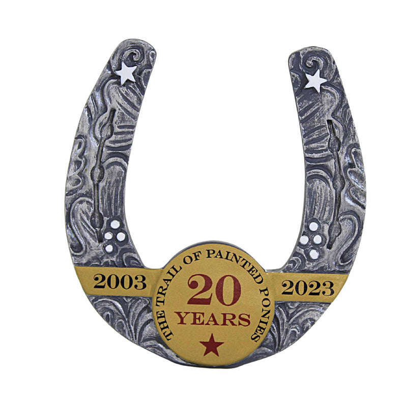 Trail Of Painted Ponies 2023 Lucky Horseshoe - One Figurine 3.0 Inch, Polyresin - 20Th Anniversary Painted Ponies 6013951 (Ene6013951)