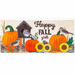 Evergreen Autumn Birds Sassafras Switch Mat - One Mat Inch, Rubber - Fall Pumpkins Sunflowers 431981 (Eve431981)