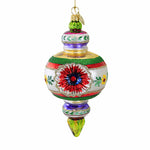 Huras Family Merry And Bright Our Noel Joy - One Ornament 6.5 Inch, Glass - Christmas Reflector Drop Hf964mb (Hur964)