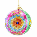 Huras Family Merry And Bright Winter Delight - One Ornament 4.25 Inch, Glass - Christmas Ball Reflector Hf966b (Hur966b)