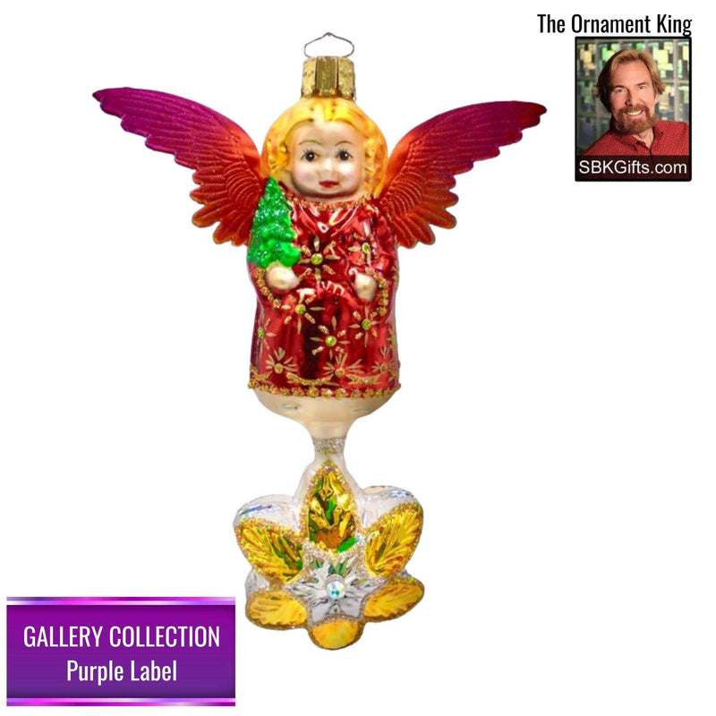 Preorder Hy 24 Angel On My Shoulder - 1 Glass Ornament Inch, - Gallery Purple Label 30145 (Hy30145)