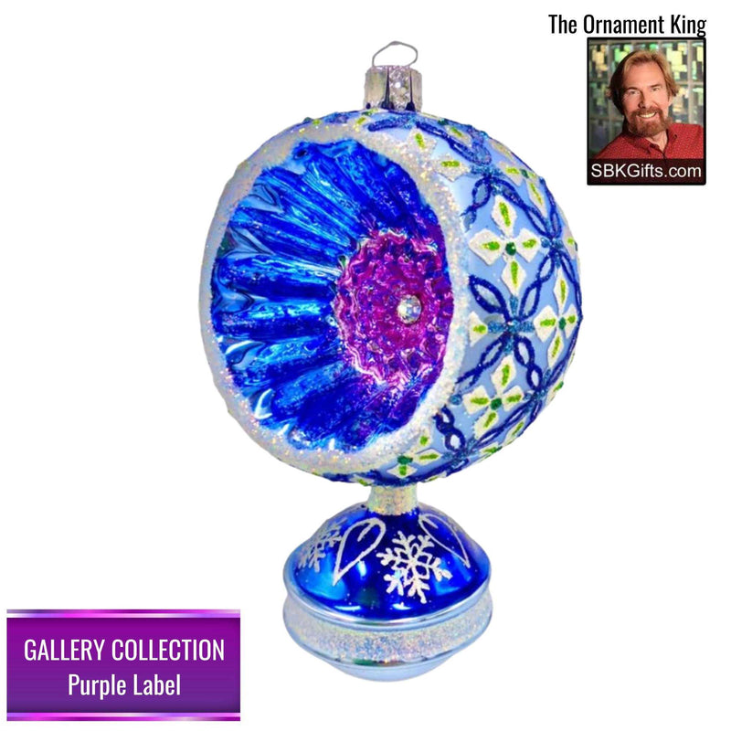 Preorder Hy 24 Navy Colorform - 1 Glass Ornament Inch, - Gallery Purple Label 30285 (Hy30285)