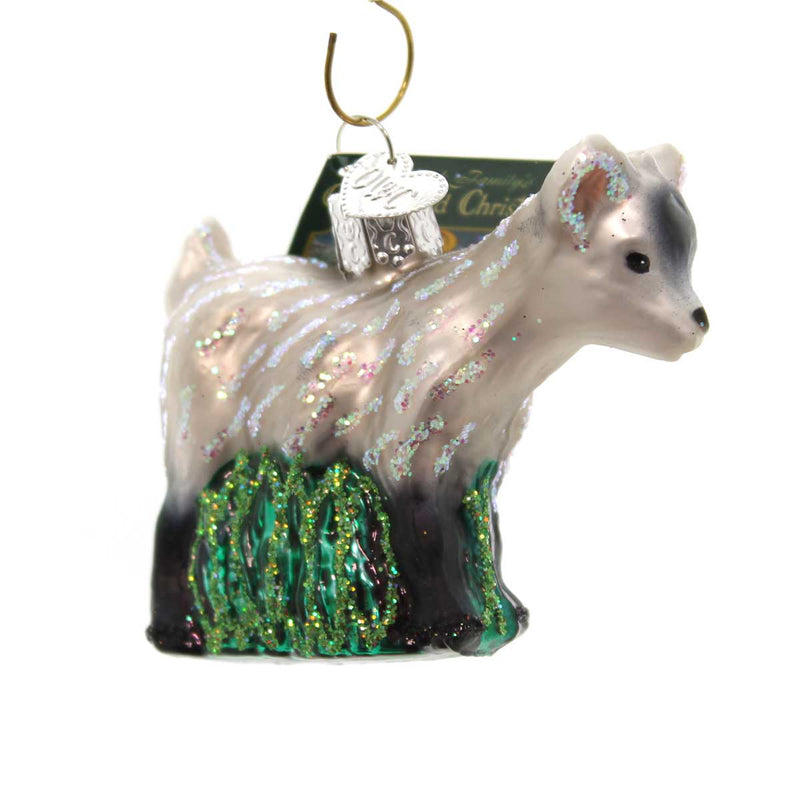 Old World Christmas Pygmy Goat Glass Friendly Ornament 12285 (23752)