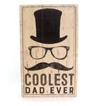 Home Decor Coolest Dad Box Sign Wood Father's Day 32826 (31554)