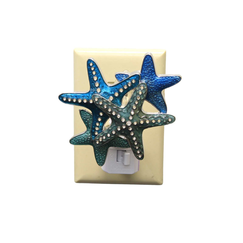 Home Decor Blue Starfish Night Light Electric Sea Ocean Turquoise Cb175220 (53447)