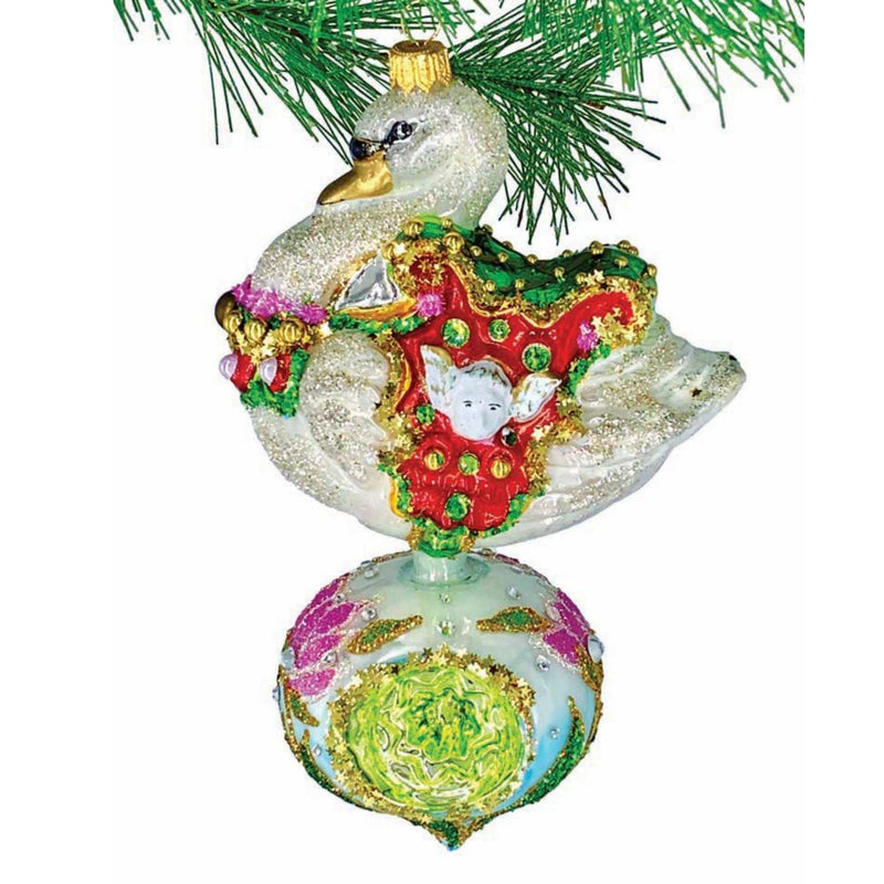 Heartfully Yours  Inch Christmas Swan 1153 By The Ornament King