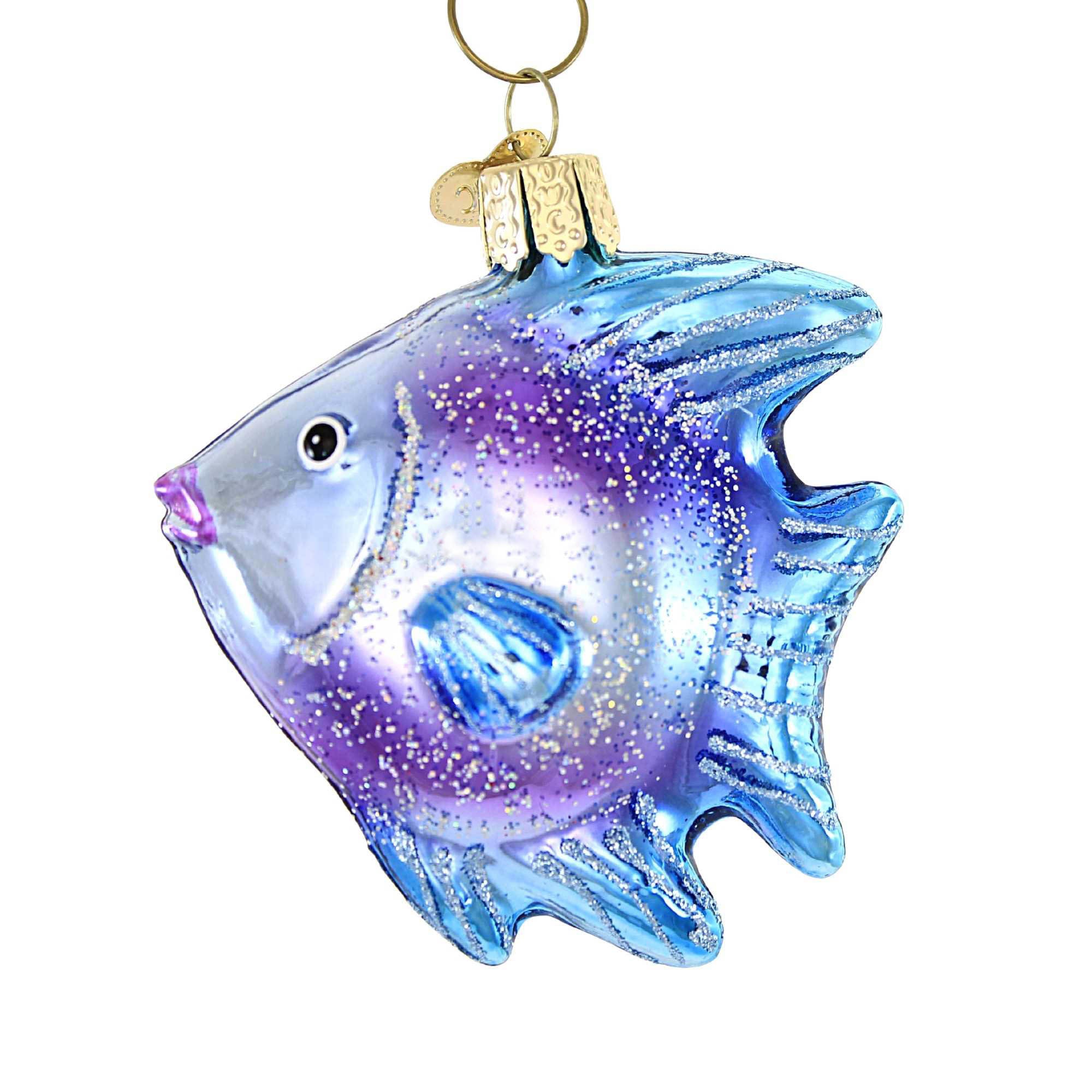 Ornement De Noël Poisson-ange (Angel Fish) - Décoration De Sapin Thème Plongée, Occasion