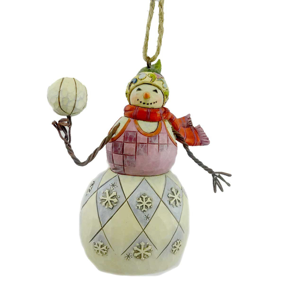 (10491) Snowman/Basketball Ornament