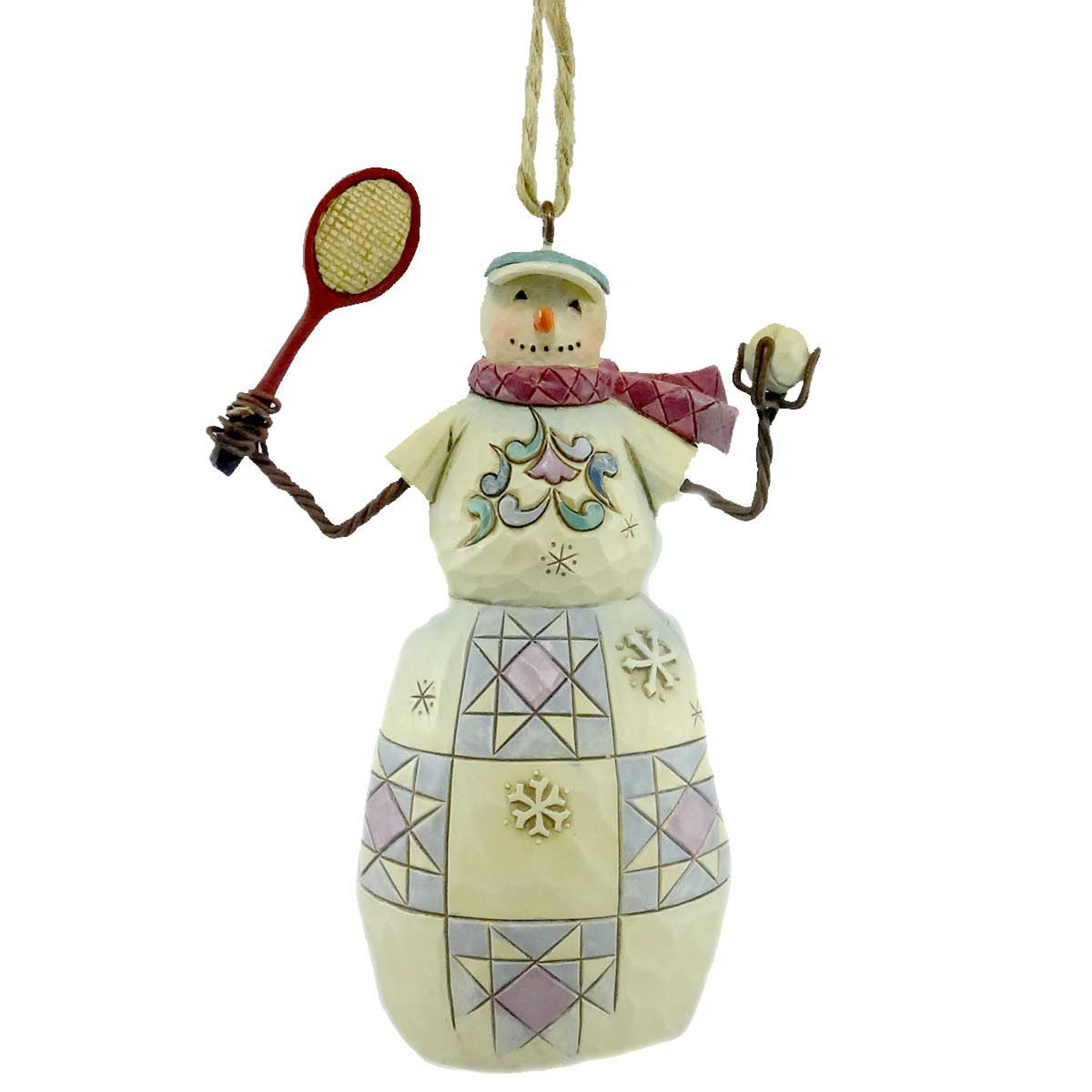 (10493) Snowman/Tennis Ornament