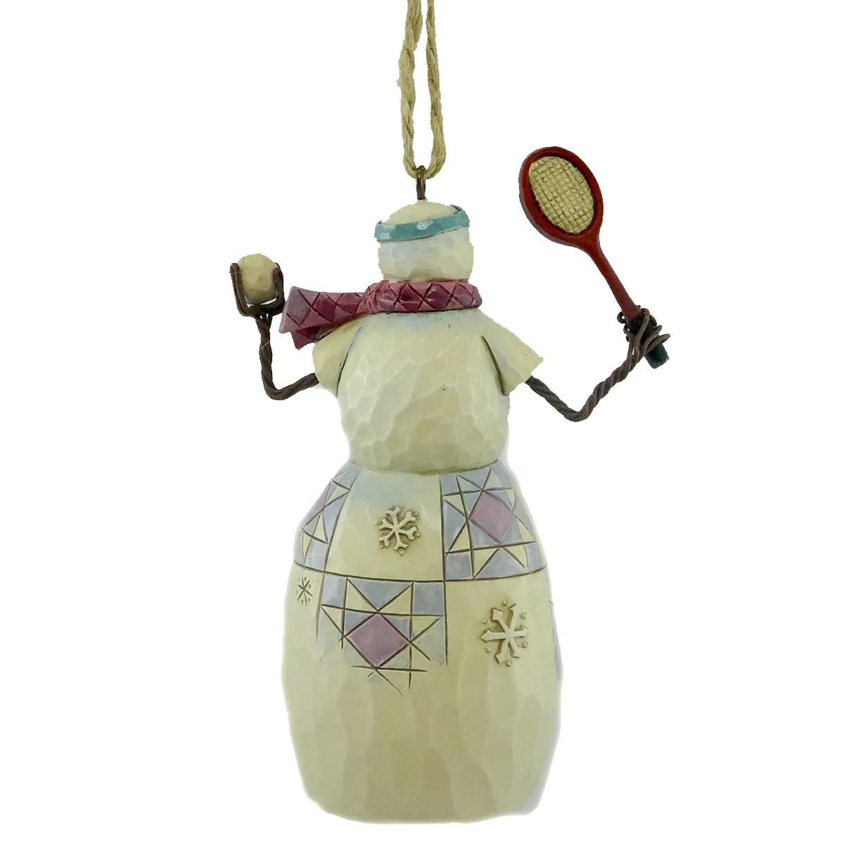 Jim Shore Snowman/Tennis Ornament - - SBKGifts.com