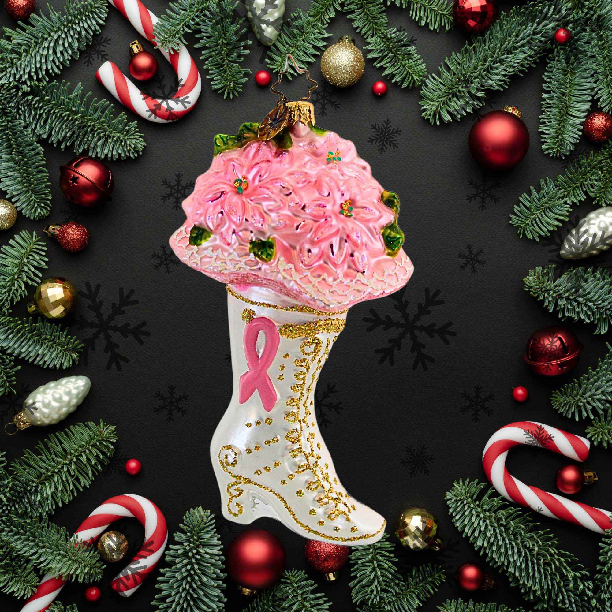 ひまり 様 rosy コロりんショルダー ＊followingday Christopher Radko Company 5.50In High Button Blooms, Glass