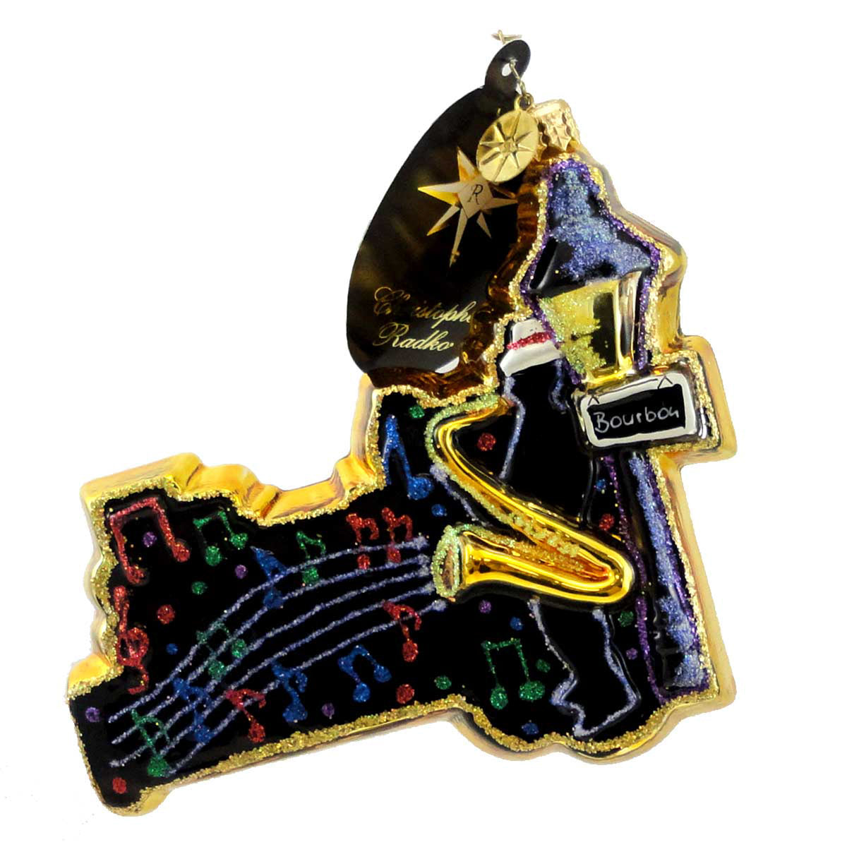 Christopher Radko Bourbon Blues - - SBKGifts.com