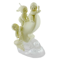 (10637) Dept 56 Snowbabies The Fisherman Three Winken Bl, 9.00 Inch, Shoe Sailboat 69370