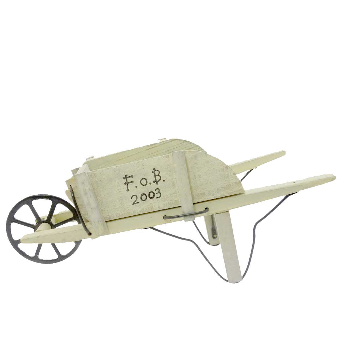 (10810) Fob White Wheelbarrow