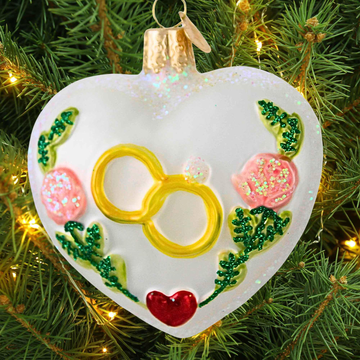 Old World Christmas Wedding Heart - - SBKGifts.com