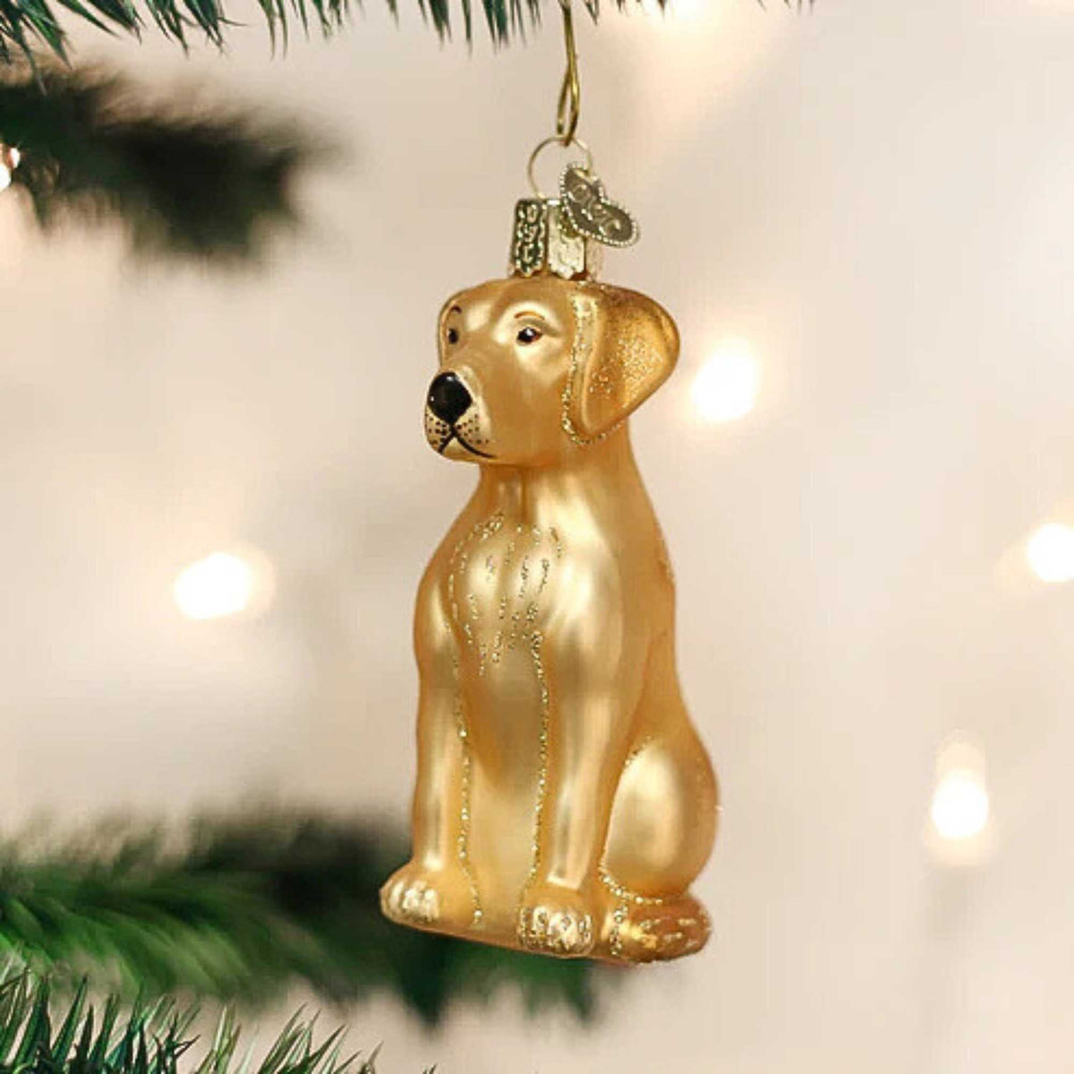Old World Christmas Labrador Retriever Yellow - - SBKGifts.com