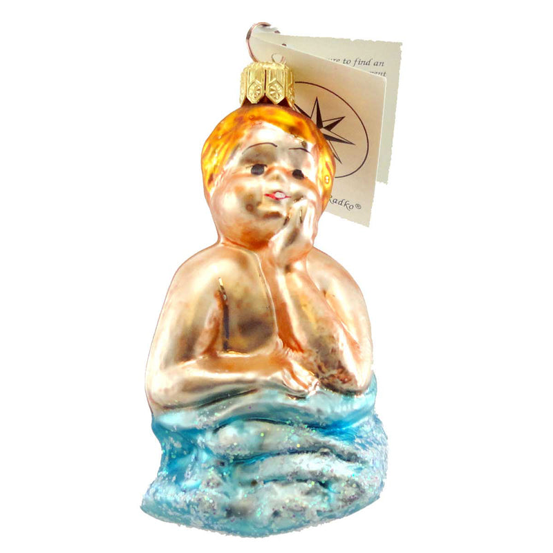 Christopher Radko Company Celestial Memories - One Glass Ornament 3.25 Inch, Glass - Ornament Child Water 961810 (1156)