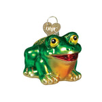 Old World Christmas 1.5 Inch Hop Along Glass Ornament Wild Life Frog 12166 (11715)