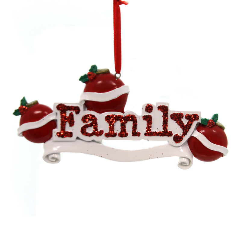 Holiday Ornament Family Of 3 Ornament Personalize It Dyi Project Gift Or597-3