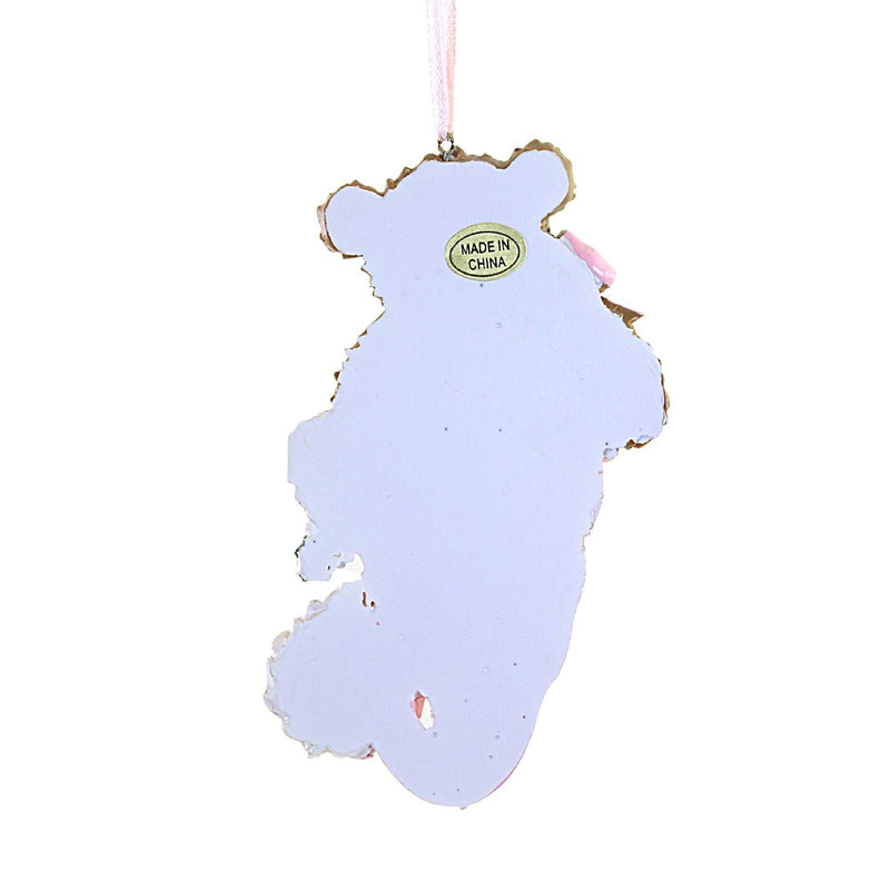 Holiday Ornament Teddy Bear Pink - - SBKGifts.com