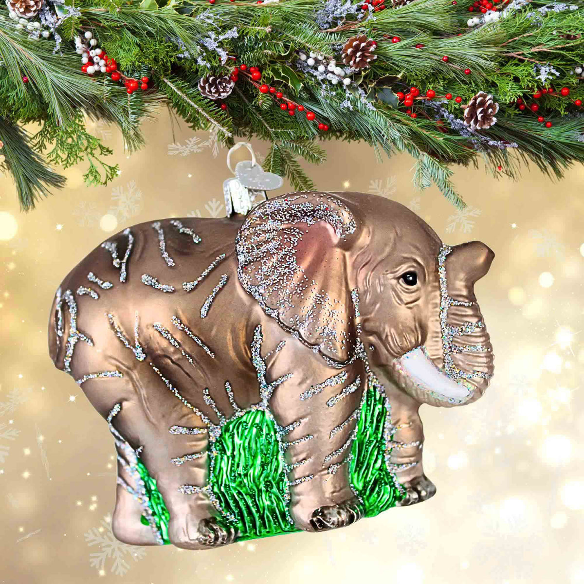 Old World Christmas Large Elephant - - SBKGifts.com