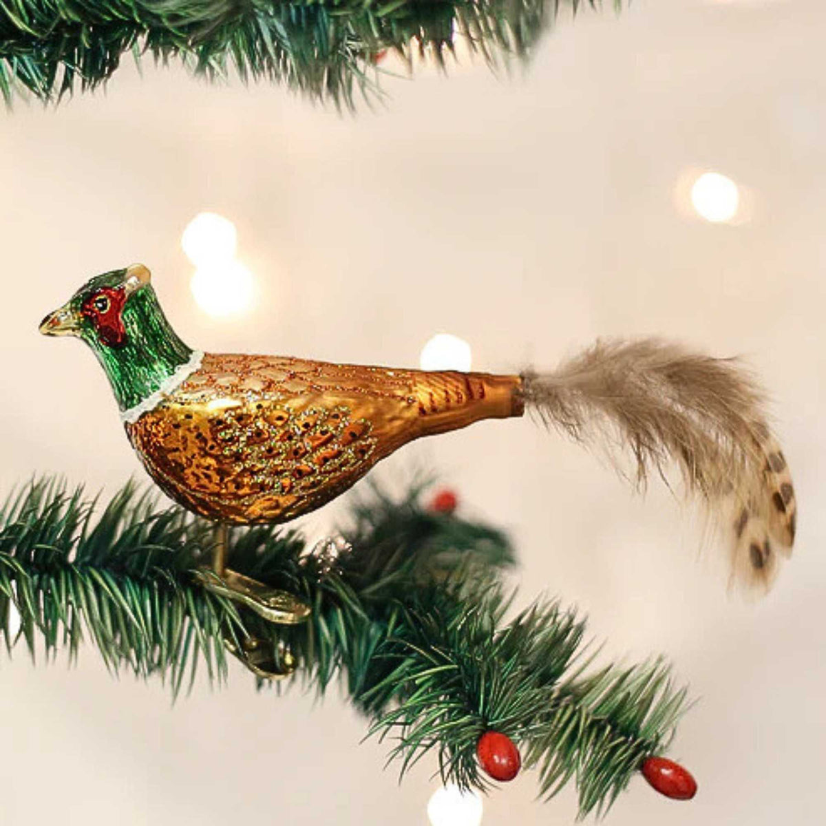 Old World Christmas Pheasant - - SBKGifts.com