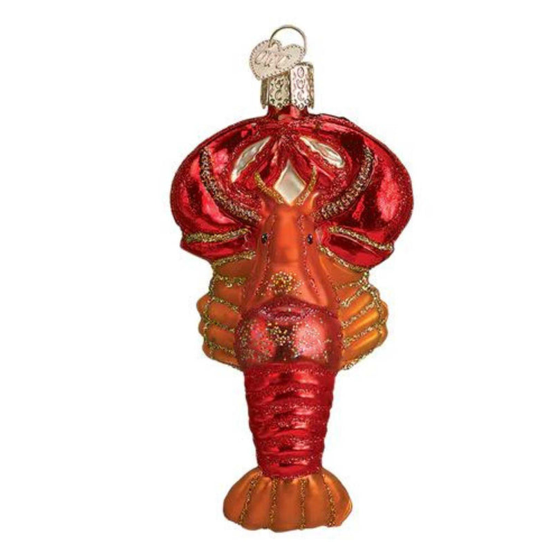 Old World Christmas Lobster - One Ornament 4 Inch, Glass - Wildlife Ocean 12128 (13005)