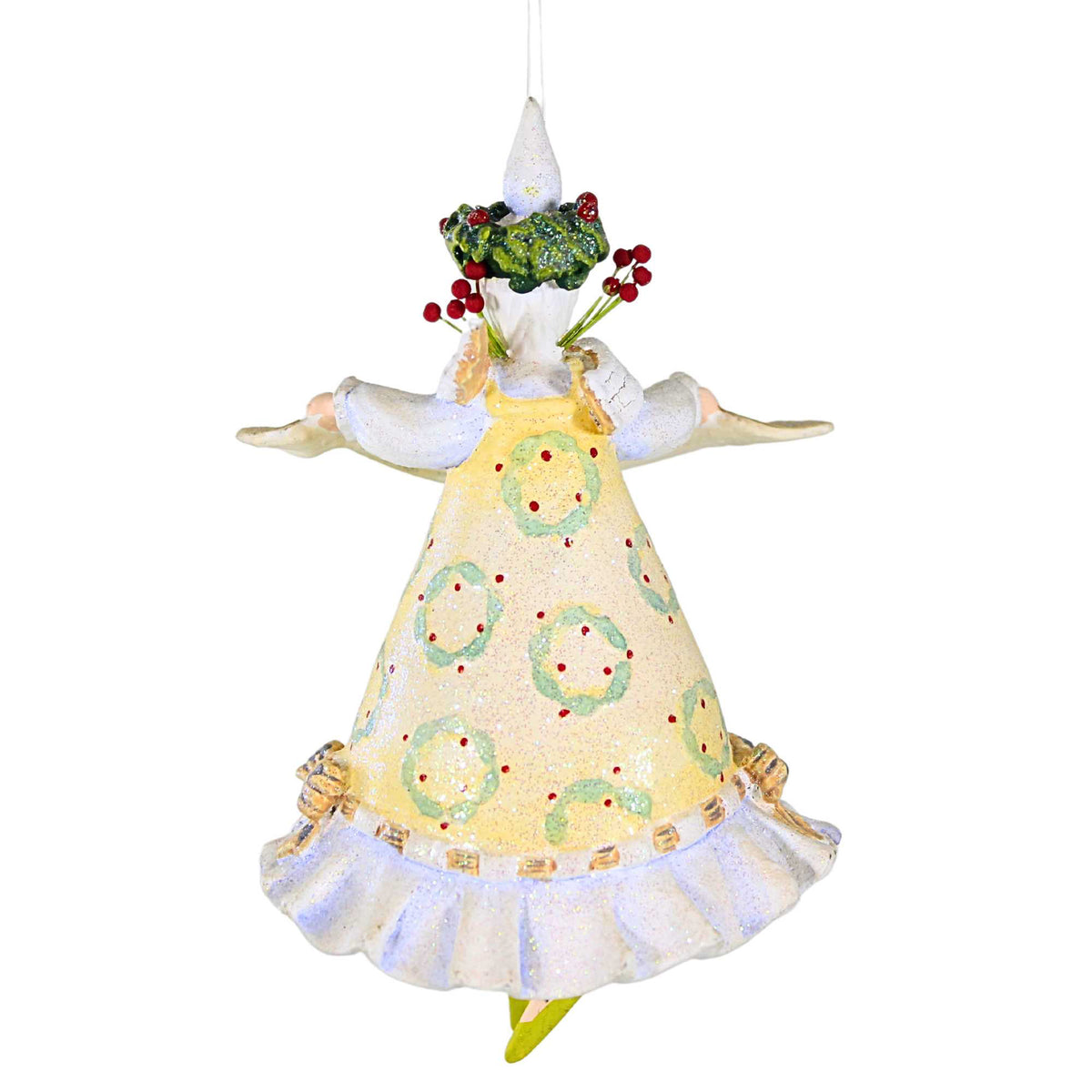 Enesco Fa La La Wreath Lady Ornament - - SBKGifts.com