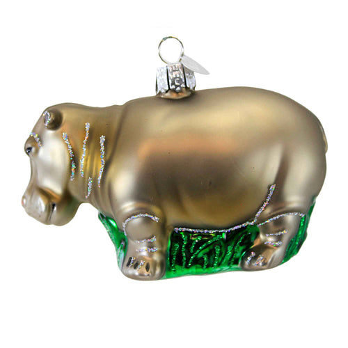 Old World Christmas Hippopotamus - - SBKGifts.com