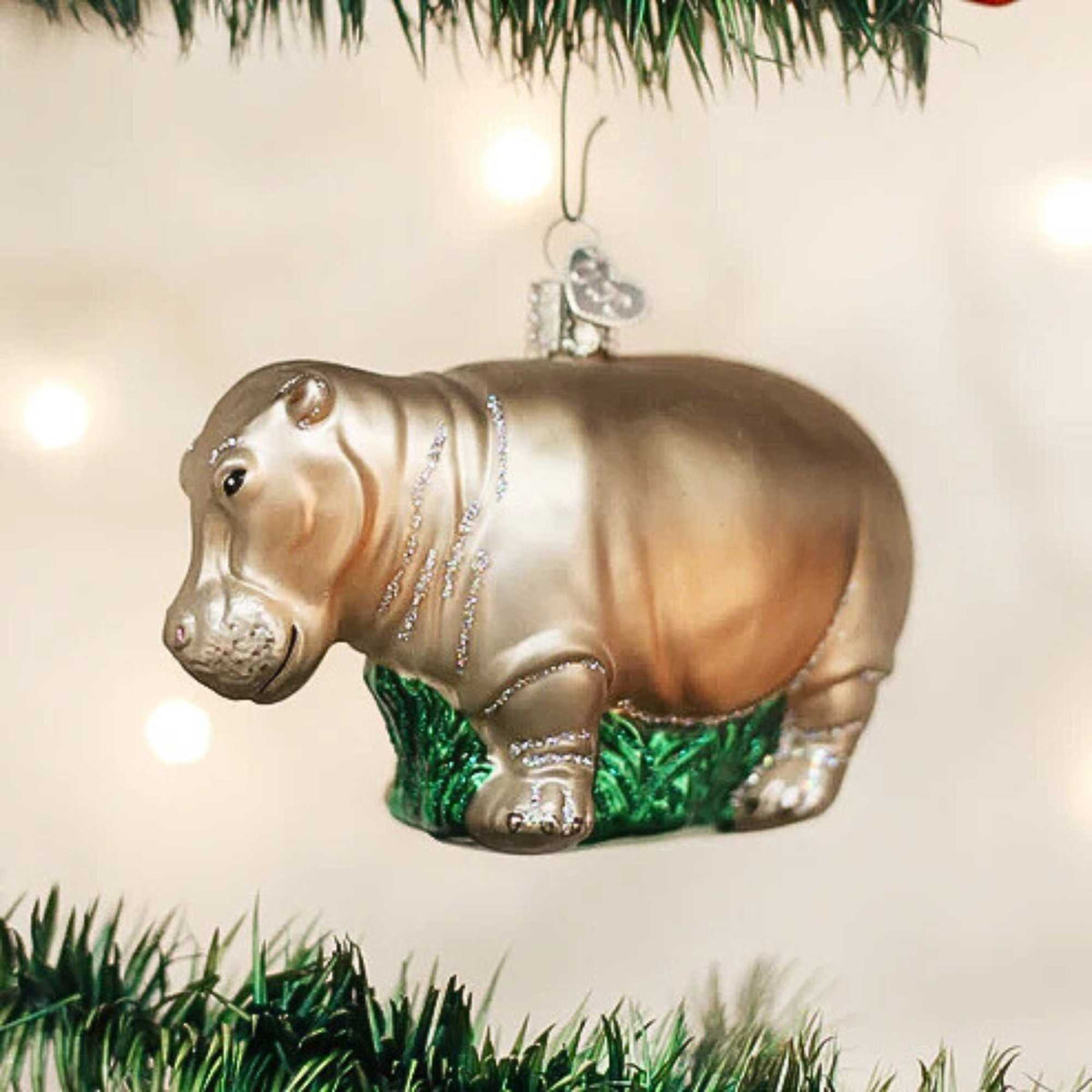 Old World Christmas Hippopotamus - - SBKGifts.com