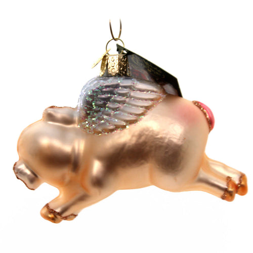 Old World Christmas Flying Pig - - SBKGifts.com