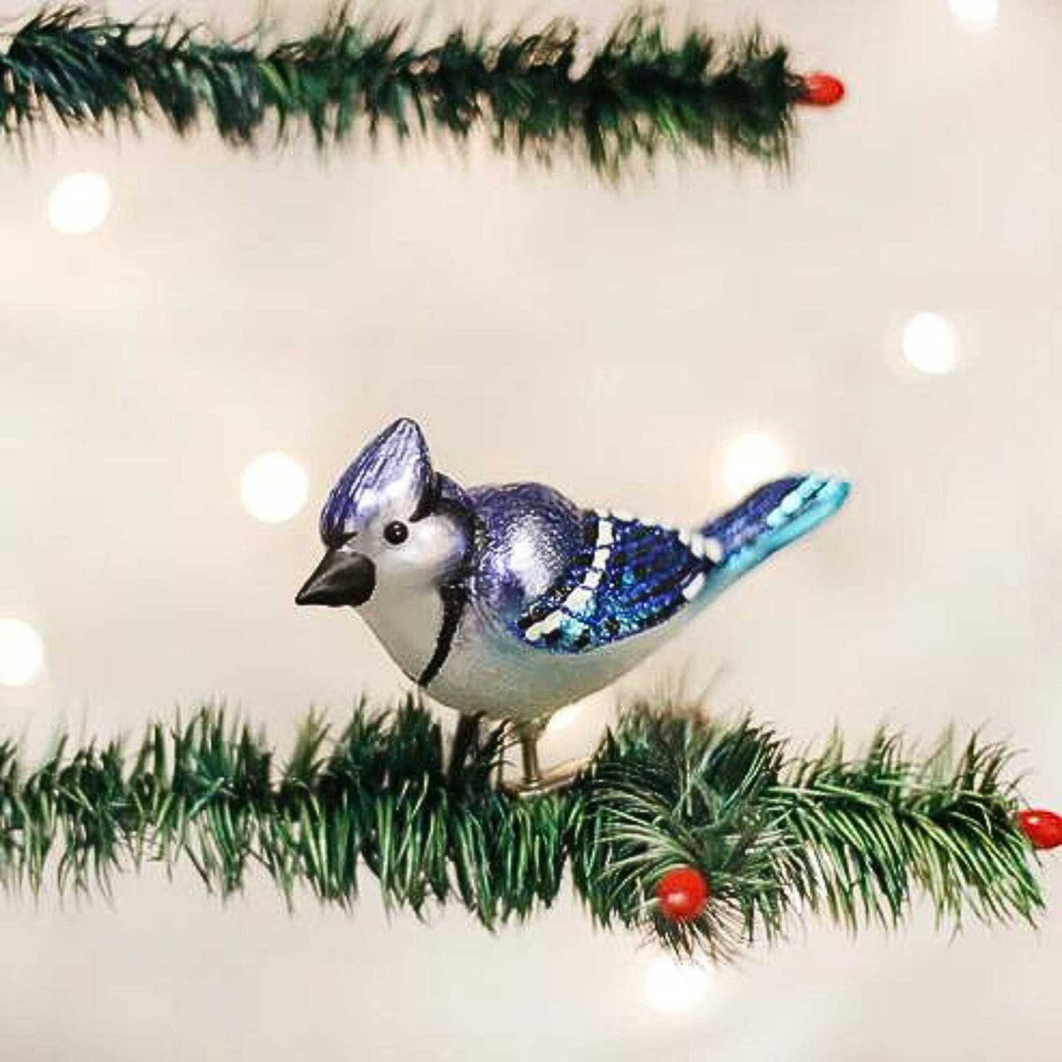 Old World Christmas Bright Blue Jay - - SBKGifts.com