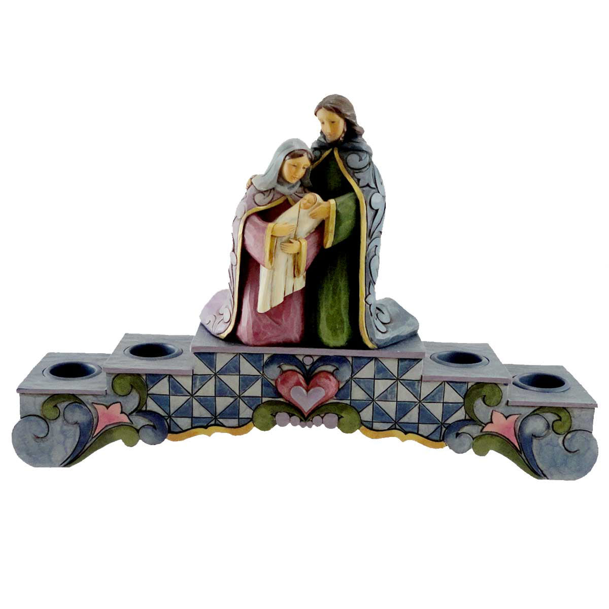 (13666) Advent/Holy Family Candle Holde