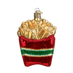 Old World Christmas 3.25 Inch French Fries Glass Ornament Fast Food Potato 32099 (13732)