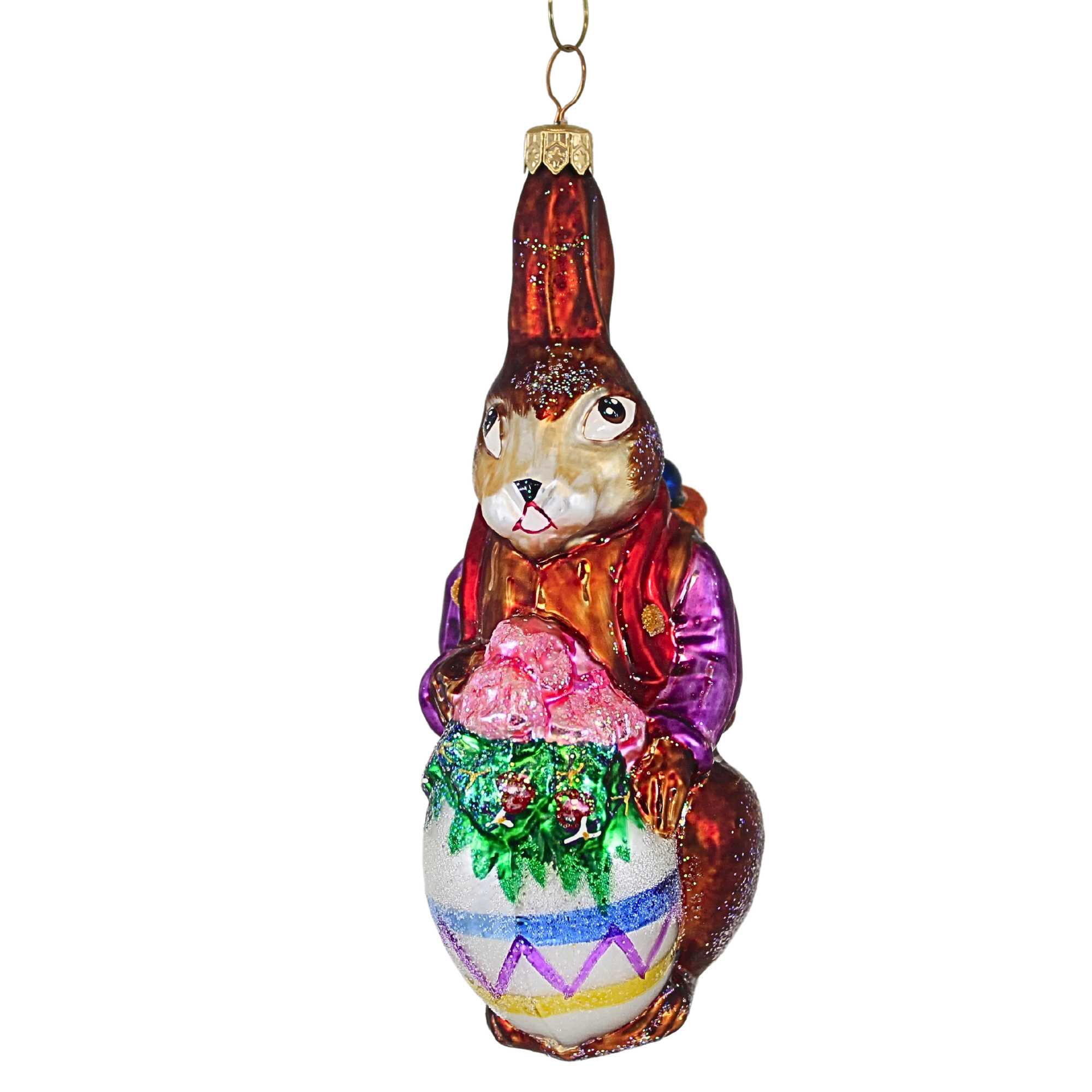Christopher Radko Company 6.50In Roy Rabbit, Glass, Ornament Easter ...