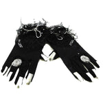 Halloween Halloween Gloves Lycra Rings Finger Nails Cd8263 (14324)