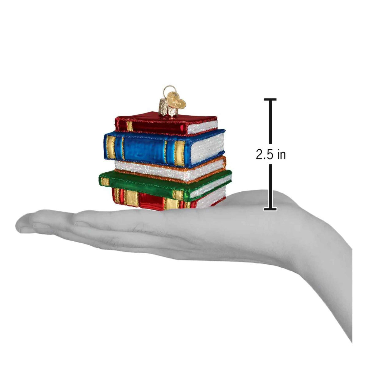 Old World Christmas Stack Of Books - - SBKGifts.com