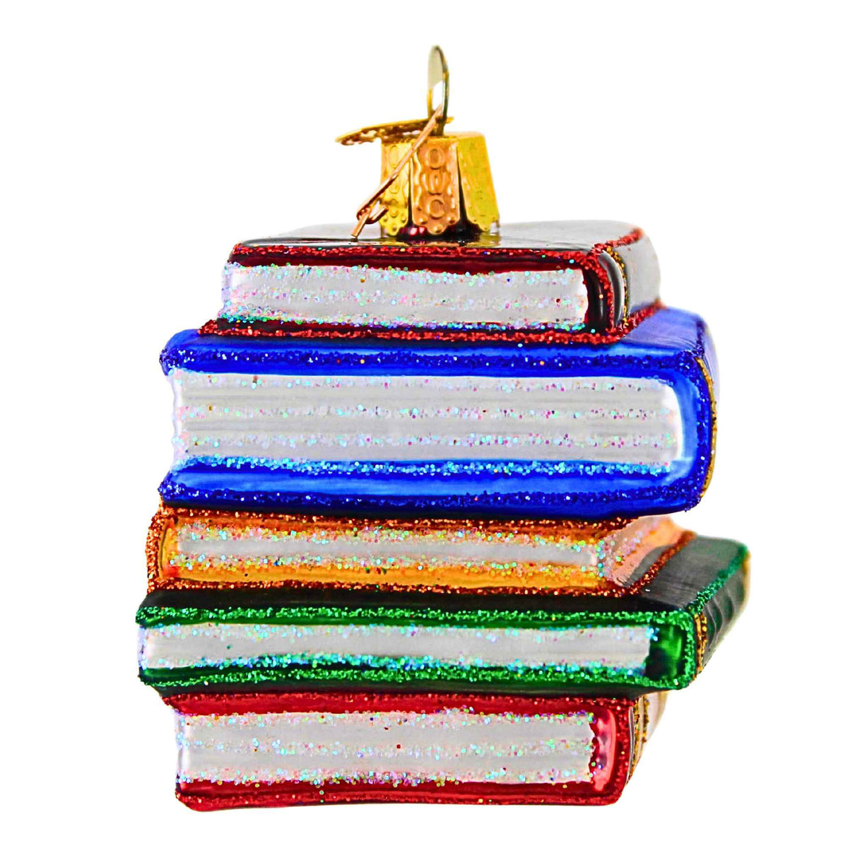 Old World Christmas Stack Of Books - - SBKGifts.com