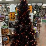 Halloween Black Tree With Orange Lights - - SBKGifts.com