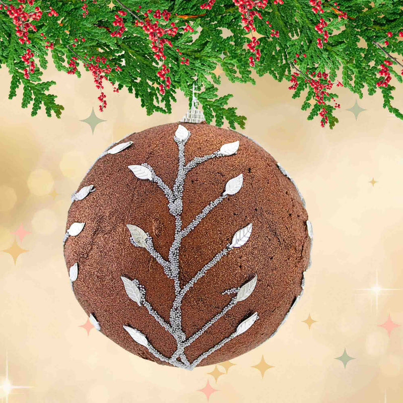 Holiday Ornament Leaf Vine Ball - - SBKGifts.com