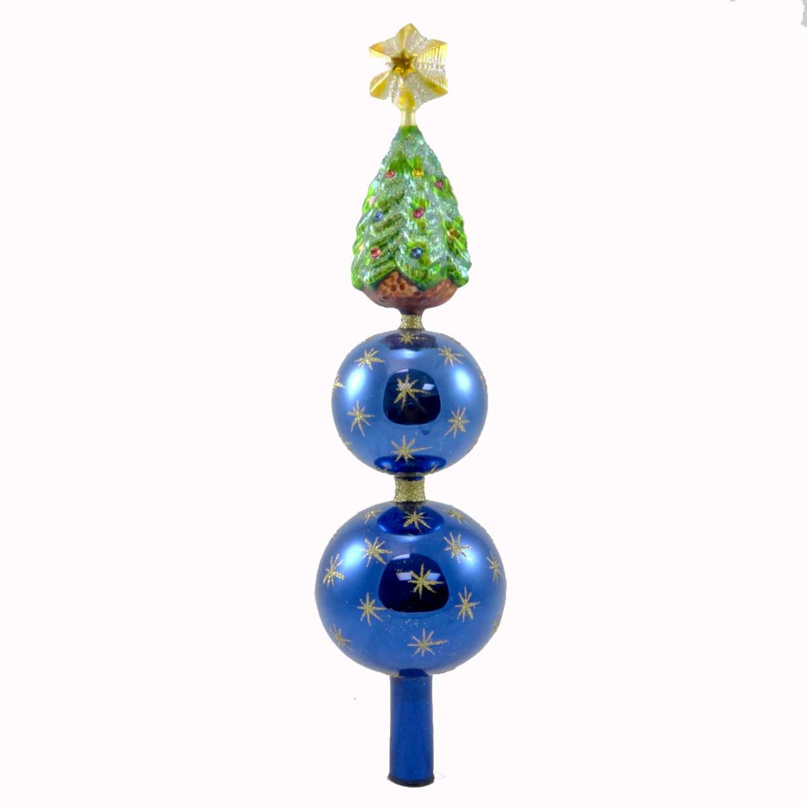 Christopher Radko Heaven Tree Finial Blown Glass Finial Tree Topper