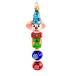 Christopher Radko Happy Hairday Blown Glass Ornament Baby Clown (1476)