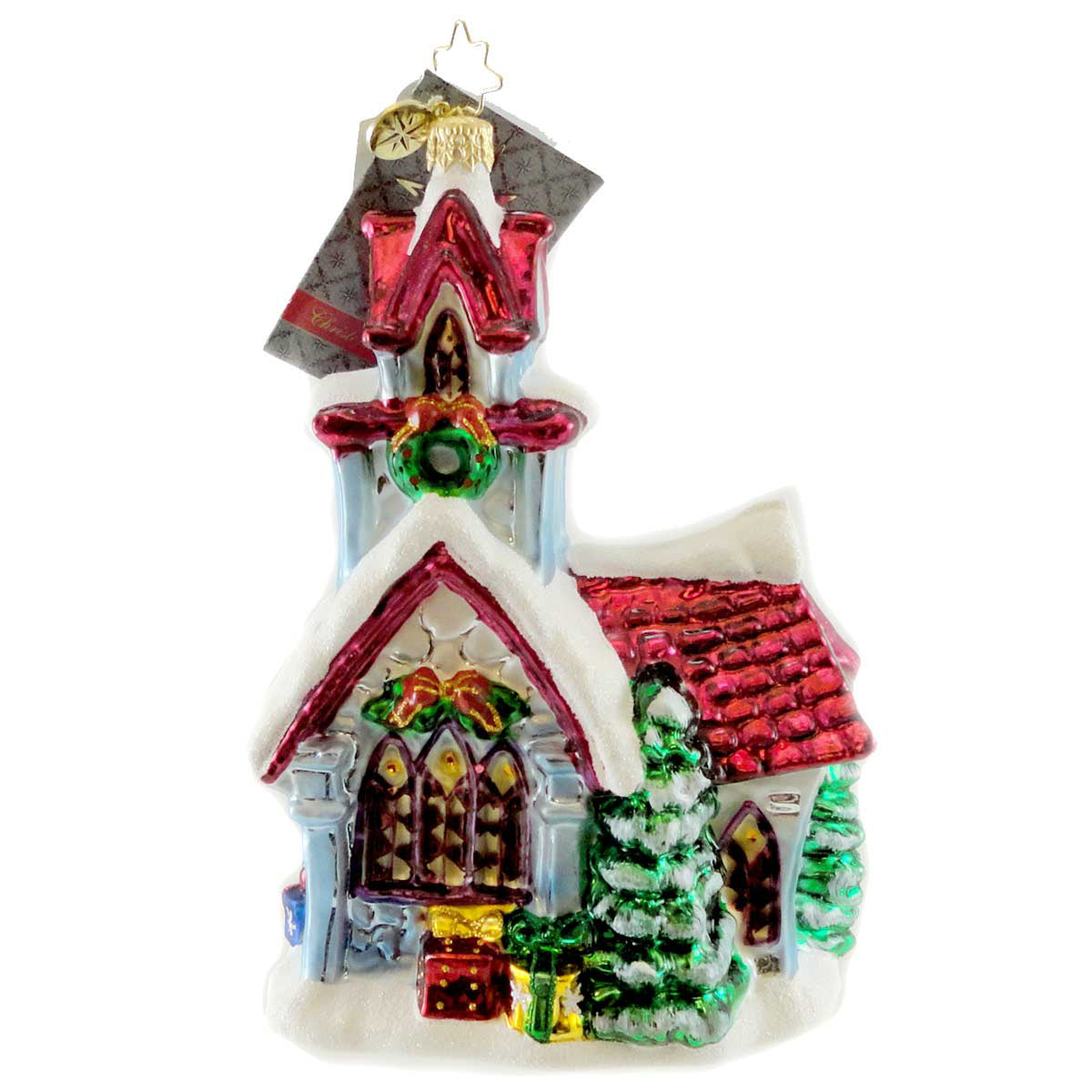 Christopher Radko Village Chapel - - SBKGifts.com