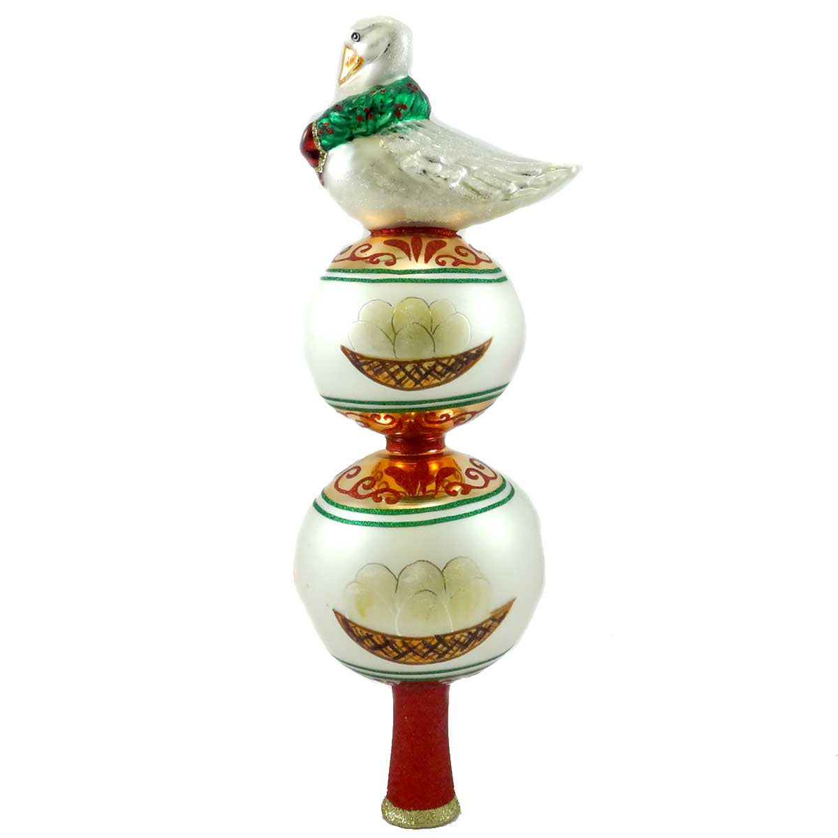 Christopher Radko Six Geese A Laying Finial - - SBKGifts.com