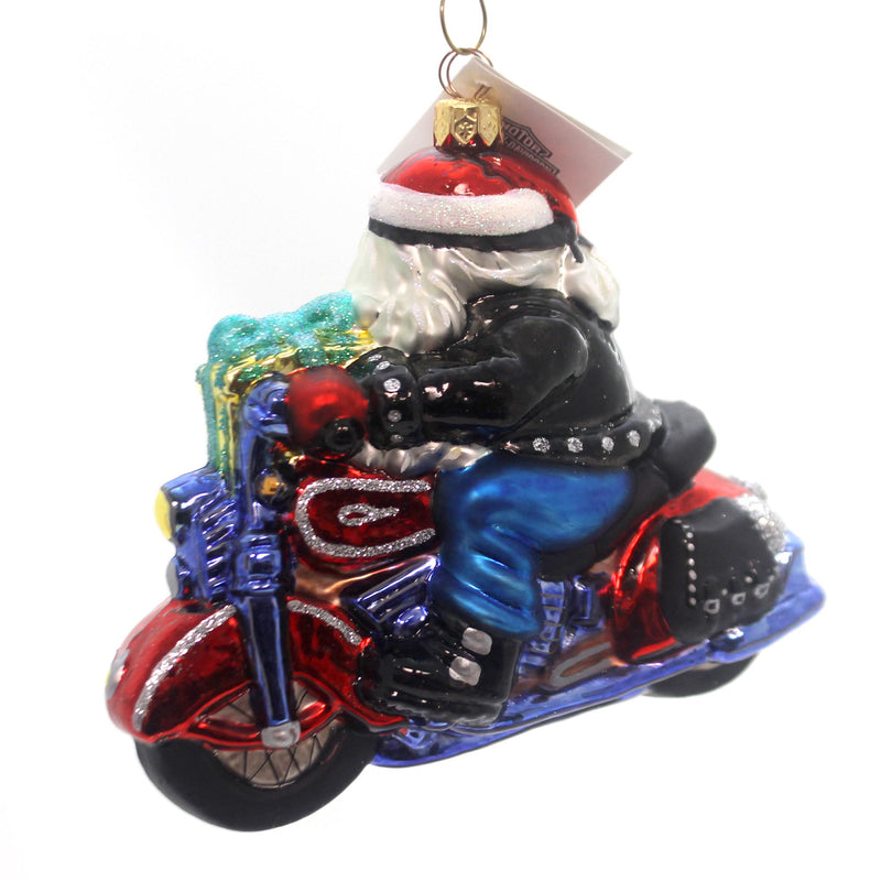 Christopher Radko Sidecar Harley Santa - - SBKGifts.com